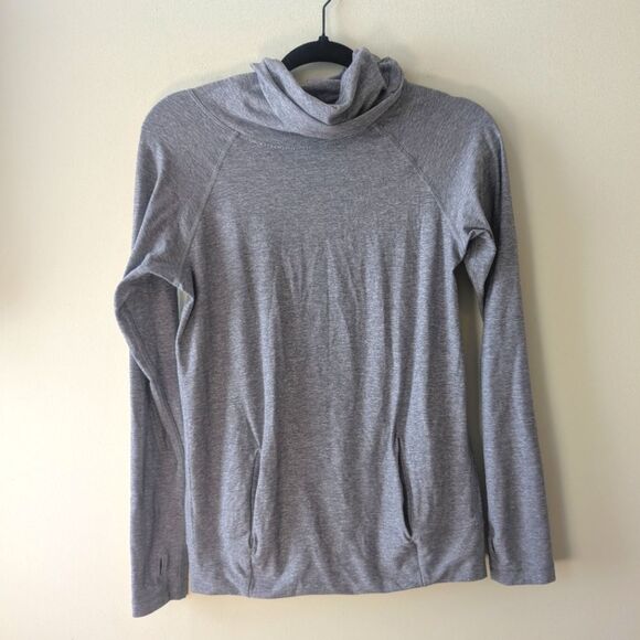 Lululemon Make A Move Long Sleeve Heathered Battleship Size 4 - Picture 5 of 9